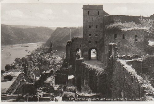 Schloßruine rheinfels mit - schloßruine,
