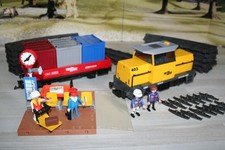 Playmobil 5258 RC-Güterzug m. Sound Licht Signalhorn Fahrgeräuschen Schienen