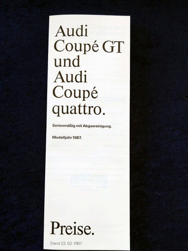 Audi coupe quattro - audi,