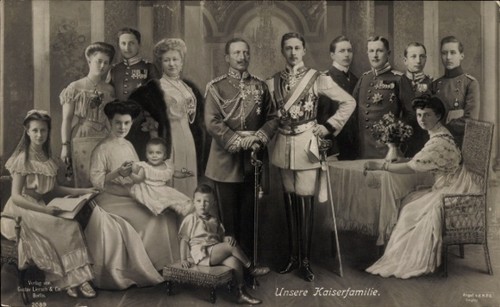 Die deutsche kaiserfamilie - ak,
