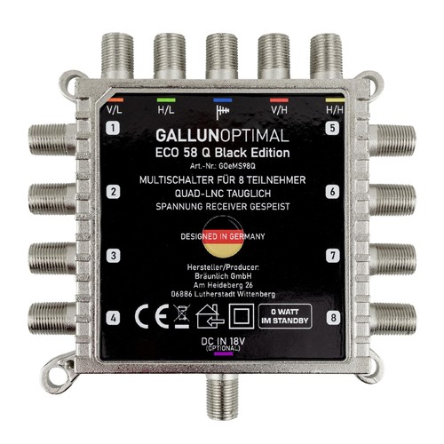 Eco sat multischalter für - sat, 5/8