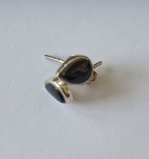 schlichte Silber Ohrstecker in