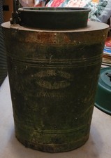 Alter Spritzkanister Rheinpfälzische Maschinen Metall Rücken Lederriemen Antik