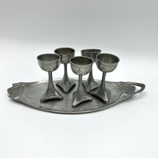 Jugendstil Zinn 5 Stück