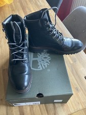 Timberland Damen Leder Schnür-Stiefelette Boots London Square, Schwarz, Gr. 39