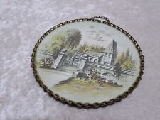 Antiker Druck gerahmt hinter Glas Metallrahmen - Vintage 1928 - Berlin Friedhof