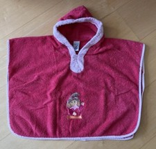 Sterntaler Kinder Badeponcho / Poncho pink mit Kapuze, Mädchen, gebraucht