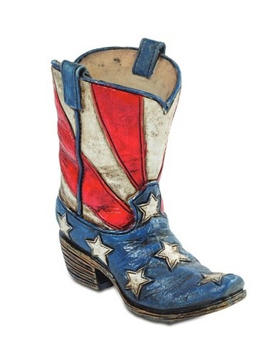 Flagge usa cowboystiefel - flagge,