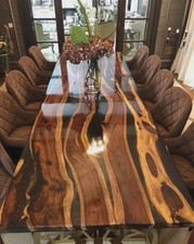 Schwarze epoxid live edge - schwarze,