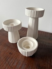 DEPOT KERZENLEUCHTER 3 Stk.  DEKO WEISS KERZENSTÄNDER