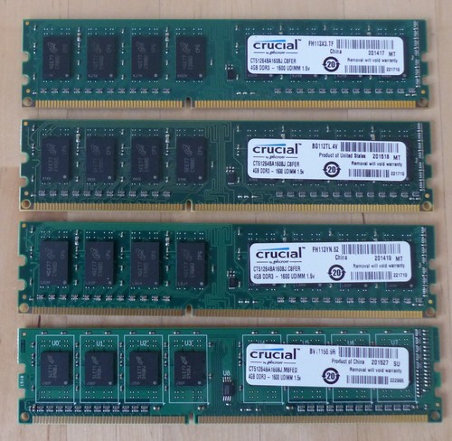 Crucial ddr3 16gb - crucial, 4x4gb
