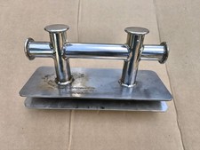 Klampe mit Sockel  240mm x 90mm Belegklampe Festmacherklampe Edelstahl