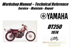 Yamaha DT250 DT 250 Service Reparatur Werkstatthandbuch USB 1974