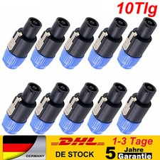 10st Speakon PA-Lautsprecher Stecker 4Polig Schraubbar Profi Boxen Speaker Kabel