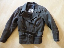 Bikerjacke / Motorradjacke aus Leder von Highway 1, braun, Damen, Gr. 38