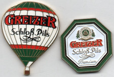 🍺Pin-Konvolut 2 Bier Beer Cerveza Pins Greizer Schloss Pils Brauerei Rarität🍻