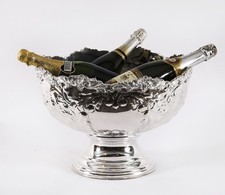 Vintage großer versilberter