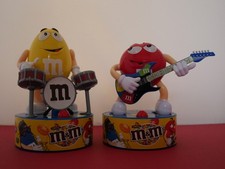 M&M's Figuren mit Schlagzeug und Gitarre - Ton und Bewegung funktioniert - TOP