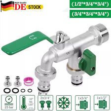 Doppel Wasserhahn Garten 1/2