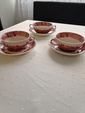 Adams English scenic rot 3 Suppentassen rot