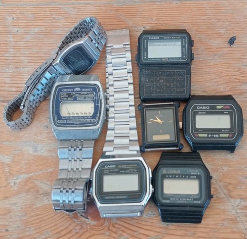 Lot lcd quarzuhr vintage - quarzuhr,