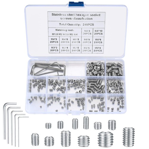 Edelstahl madenschrauben set - madenschrauben,
