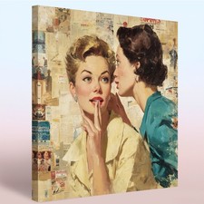 Leinwand Bild Pop Art Frauen