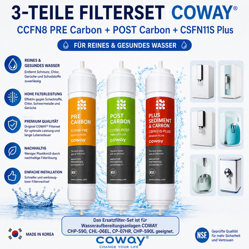 Teile filterset coway - 3-teile, 💧