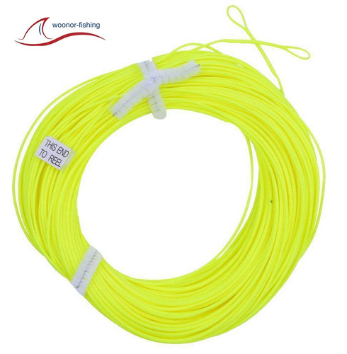 Fliegenschnur set fluo yellow - fliegenschnur-set, fluo-yellow