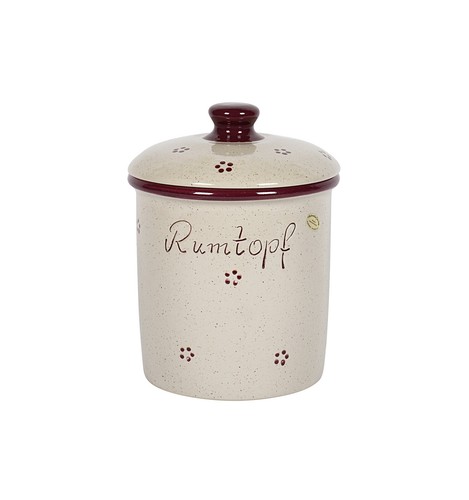 Rumtopf liter rubin dekor - rumtopf,