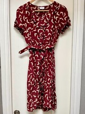 1940er Jahre 100 % Seide roter