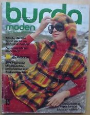 Burda Mode 11/72 Mäntel MIEDER Abendkleid WEIHNACHTEN Geisha-Stil Après-Ski 70er