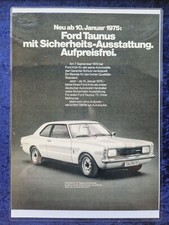 Ford Knudsen Taunus, originale Werbung aus 1975, laminiert