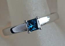 Neu Fancy Blau Brillant Ring