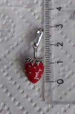 Giorgio Martello - Erdbeere - Lucky Charm - 925 Silber - Charm - Anhänger