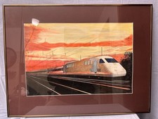 ICE Zug – handgemaltes Bild