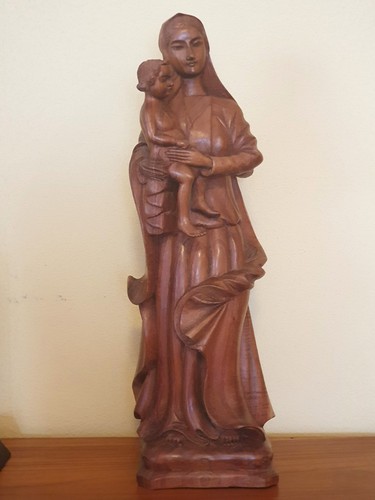 Holzfigur statue maria mit - maria,