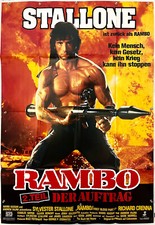 Stallone RAMBO: FIRST BLOOD PART 2 Original 2 Blatt Filmplakat 1985