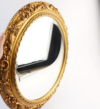 Wandspiegel Rahmen Rund Spiegel gold Barock/Antik Stil ca. 67,5 cm Durchmesser