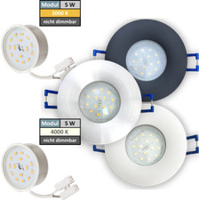 LED Einbaustrahler IP44 5 W