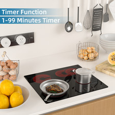 Glaskeramikkochfeld mit 4