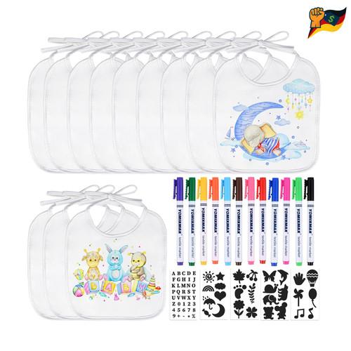 Babyparty lätzchen set - lätzchen, 12