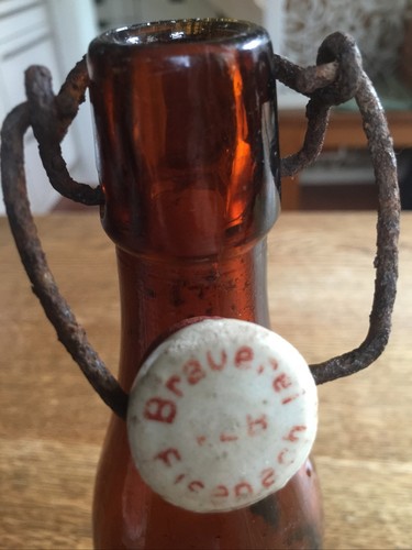 Alte flasche braun brauerei - alte,