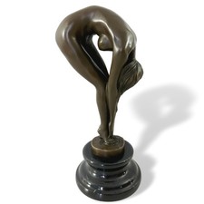 Bronzeskulptur Erotik erotische Kunst im Antik-Stil Bronze Figur Statue 24cm