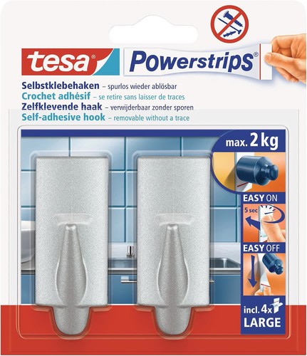 Tesa powerstrips haken - powerstrips, large