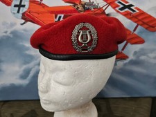 (B12) Original Bundeswehr Barett Heeresmusikkorps Musiker Größe 56 Rot