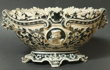 Alte 36cm gr. westerwälder Steinzeug Jardiniere Schale Westerwald stoneware Topf