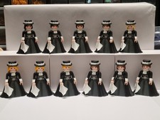 Playmobil Western Rosa Serie Feine Dame Schwarz Plisse Kragen Frau Rock S2R7B4