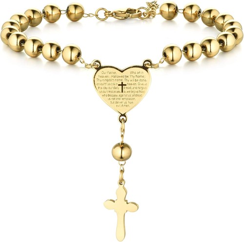 Armband rosenkranz edelstahl - armband,