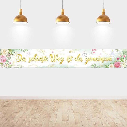 Banner hochzeit deko elegant - banner,